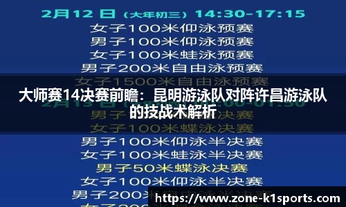 大师赛14决赛前瞻：昆明游泳队对阵许昌游泳队的技战术解析